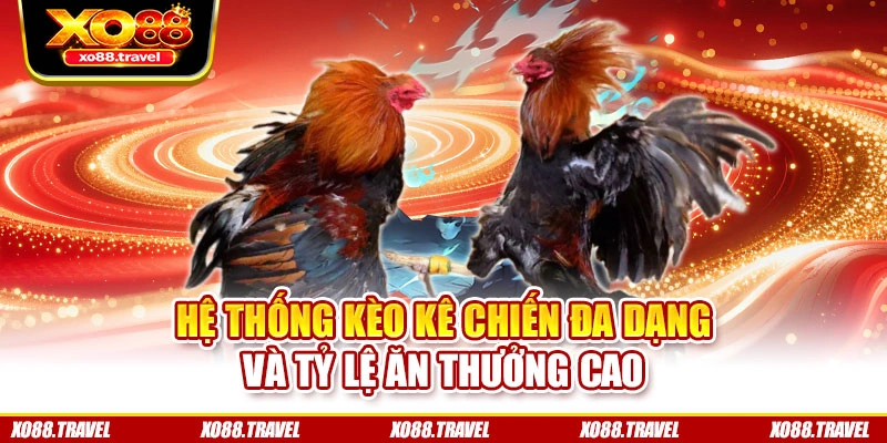 Hệ thống kèo kê chiến đa dạng và tỷ lệ ăn thưởng cao